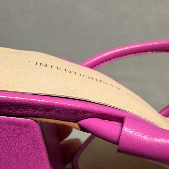 INTENTIONALLY BLANK x REVOLVE Wick Sandal Heels in Flamingo Pink Size 7 - Picture 12 of 16